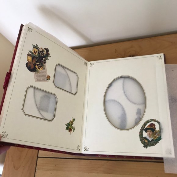 Victoriana Photograph Album Die-Cut Pages Floral Motif 1997 Whitecap R Frederick - Picture 4 of 6